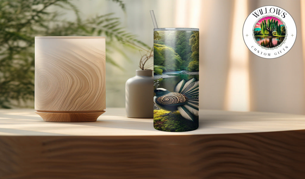 Fantail In Enchanted Forest