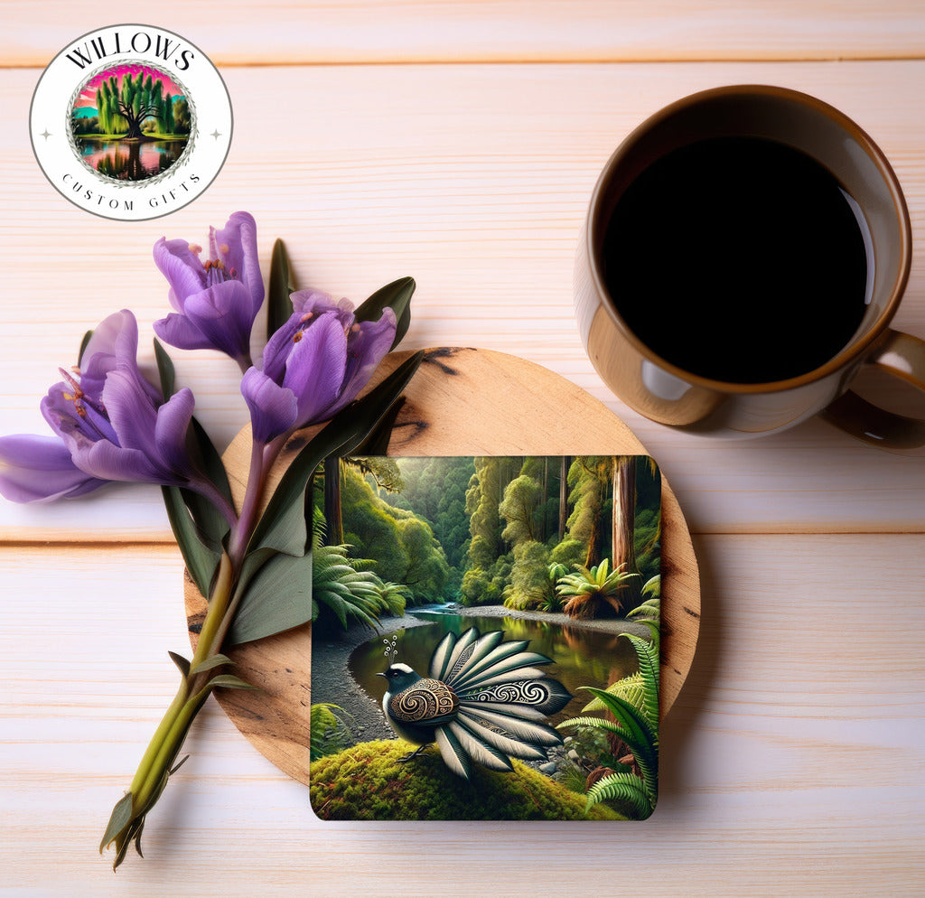 Fantail In Enchanted Forest