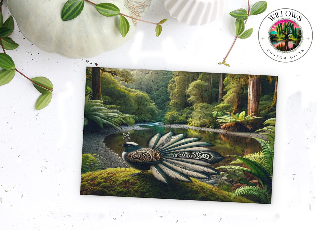 Fantail In Enchanted Forest